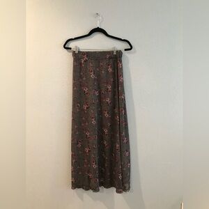 Brandy Melville Sheer Floral Maxi Skirt